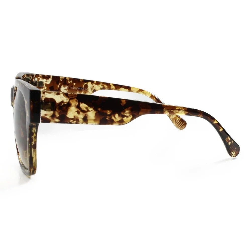 Oversized Classic Vintage Hip Hop Rapper Style Sun Glasses Thick Tortoise Frame